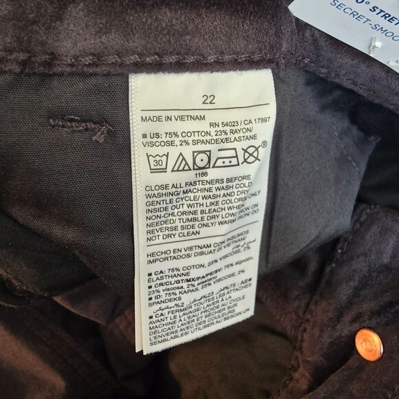 Old Navy Black Velvet Flare Pants Extra High-Rise Trouser Pants Size 22 JJ3850 - Picture 9 of 11